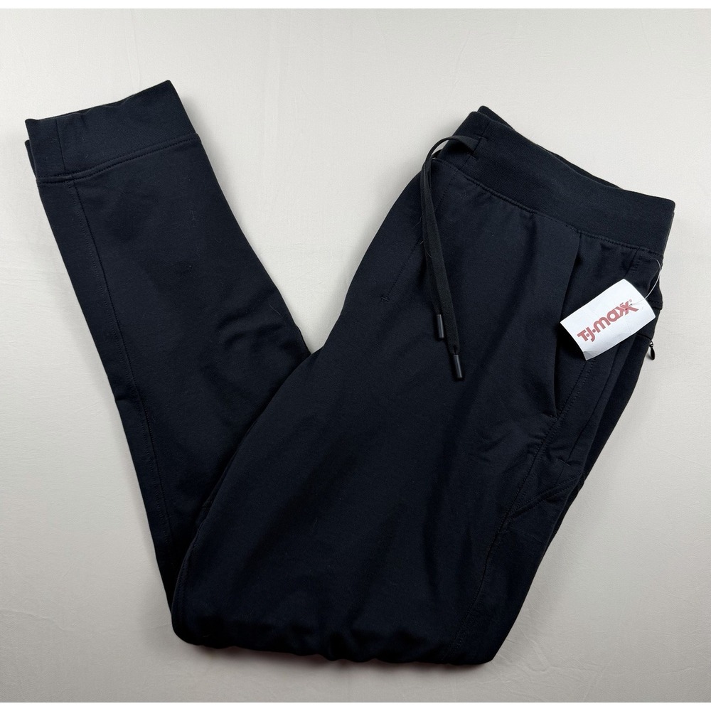 BIRDDOGS Mens Joggers XL Black With Pink Liner Performance Pants Stretch Comfort